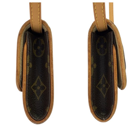 LOUIS VUITTON Louis Vuitton Monogram Pochette Twin PM Brown Gold Hardware - Picture 8 of 10